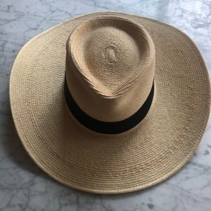 Straw Wide Brim Fedora